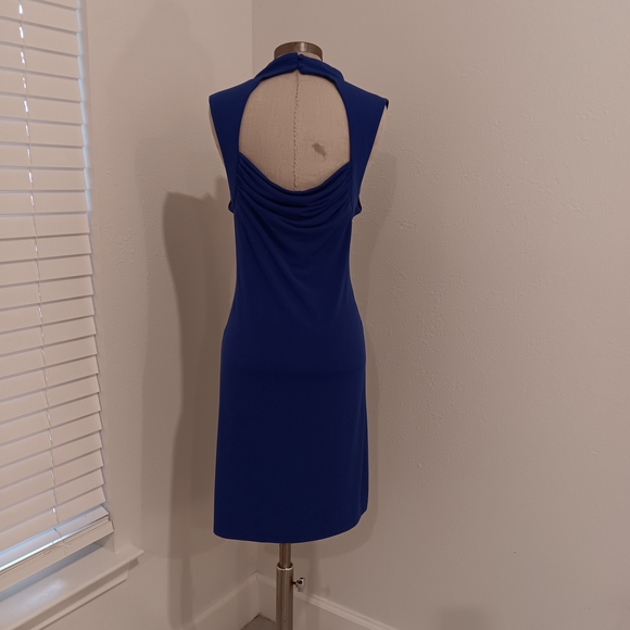 Spense Royal Blue Sleeveless Midi Dress - Picture 3 of 4